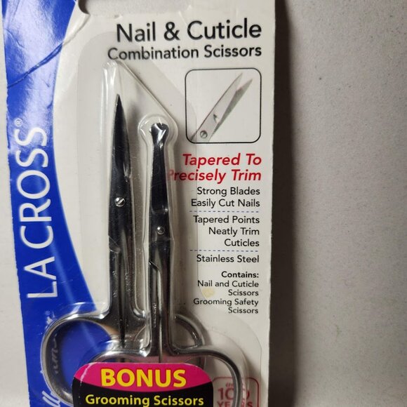 NEW Sally Hansen LA CROSS 724S3 Nail Cuticle Scissors Beauty Bundle Tools Nail - Picture 3 of 13